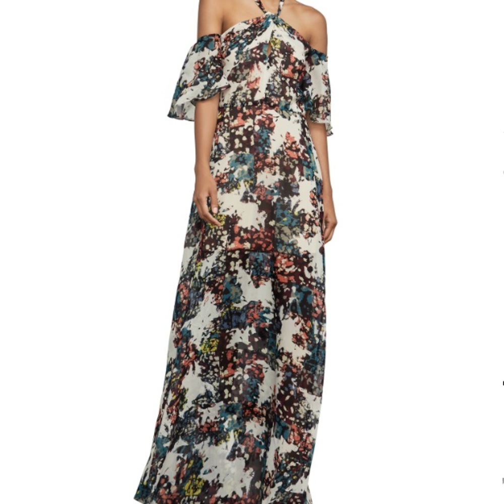 BCBG MAXAZRIA KELLEY OFF-THE-SHOULDER GOWN
